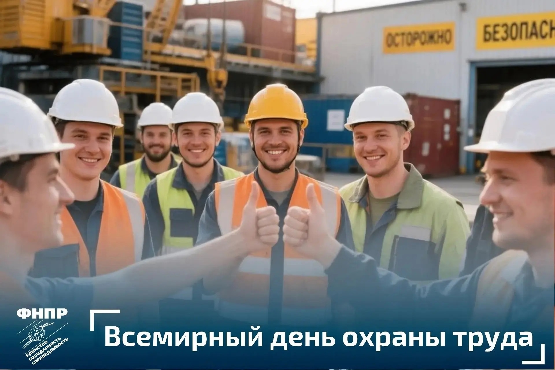 Поздравление ФНПР во Всемирным Днем охраны труда