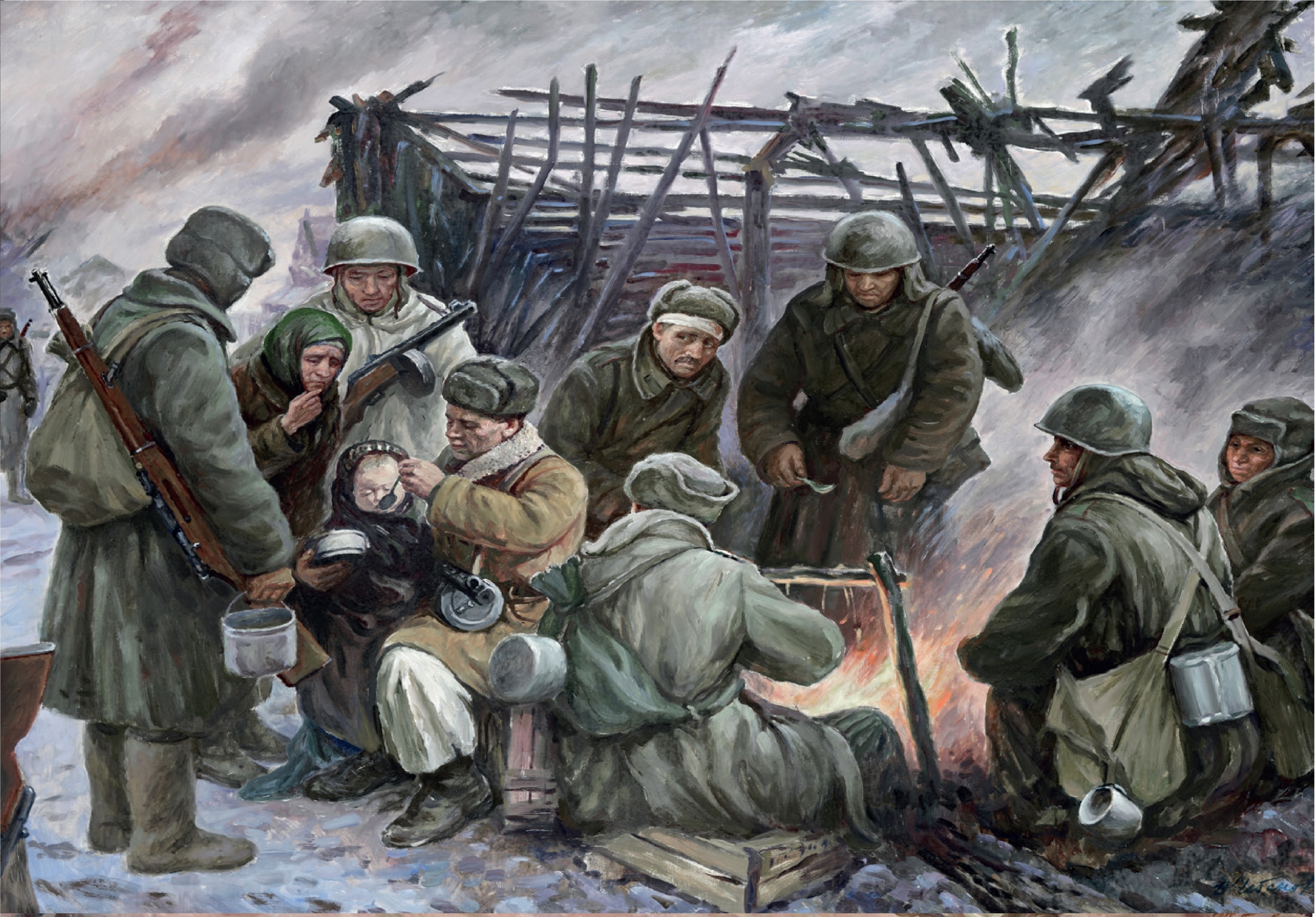 Картины  о Великой Отечественной войне #ГодЗащитникаОтечества2025