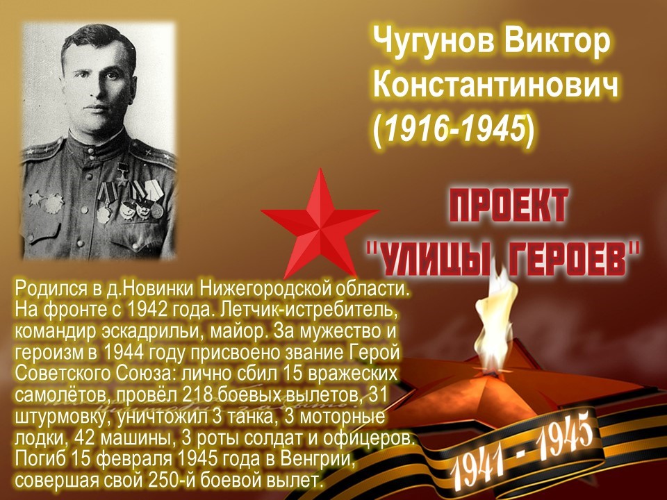 Улица Героя Чугунова (Ленинский район, г.Н.Новгород)