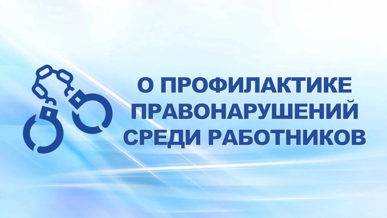 17 июня 2025г. на встрече профсоюзного актива с заместителем директора по защите ресурсов по общим вопросам В.А.Кляпневым был рассмотрен вопрос о профилактике правонарушений на заводе.