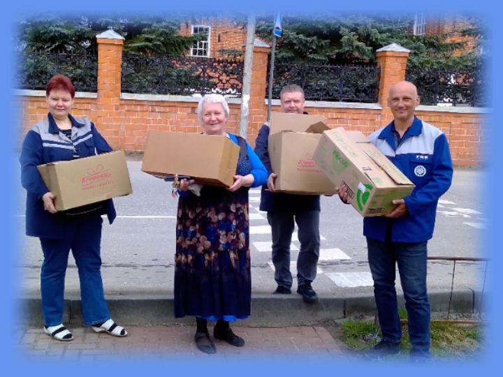 27 апреля 2022 года профсоюзные активисты в рамках акции «Пасха – время добрых дел» доставили подарки для воспитанников Воскресной школы Православного прихода Церкви в честь Благовещения Пресвятой Богородицы (п.Желнино, г.Дзержинск). 