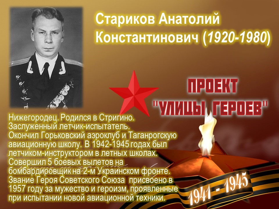 Улица Старикова (Стригино, Автозаводский район, г.Н.Новгород)
