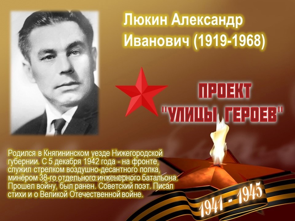 Улица Люкина (Московский район, г.Н.Новгород)
